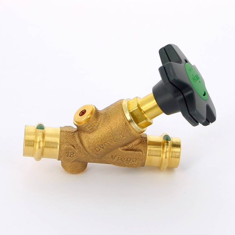 Вентиль комбинированный бронзовый Viega Easytop Basic CRV 18 мм 757205