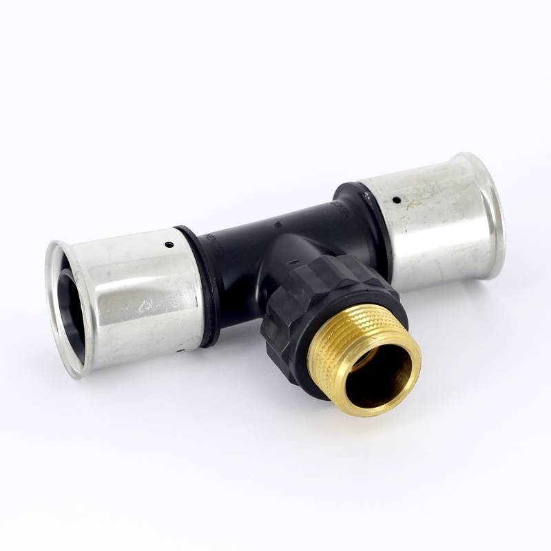 Тройник пресс с наружной резьбой HENCO PVDF 40х1х40 14PK-400640