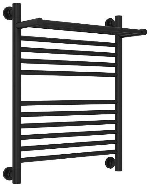 Полотенцесушитель водяной Сунержа Богема+ с 1 полкой 500x600 мм матовый черный 31-0223-6050