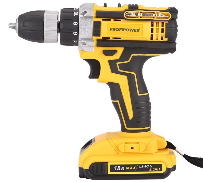 Аккумуляторная ударная дрель-шуруповерт ProfiPower DW-18N 18 В DW-18N