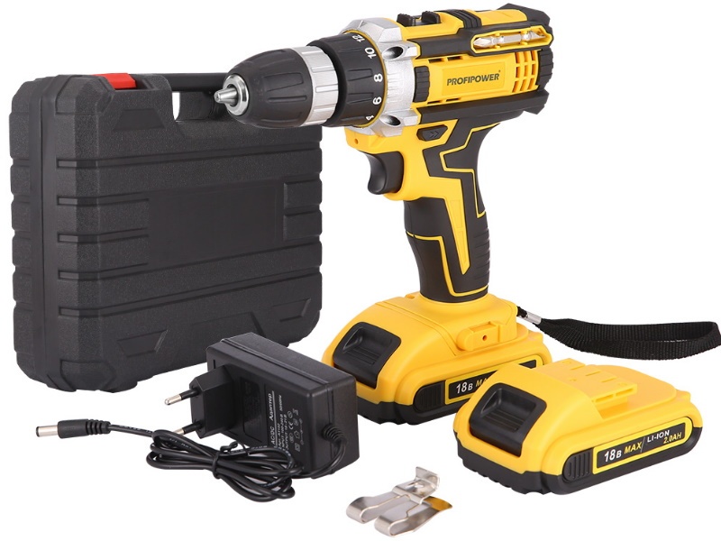 Аккумуляторная ударная дрель-шуруповерт ProfiPower DW-18N 18 В DW-18N