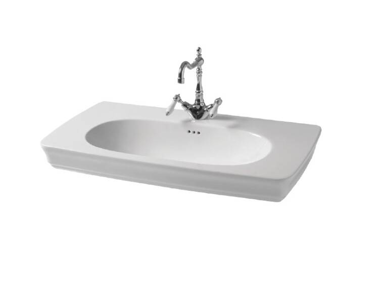 Раковина подвесная Artceram Civitas 900x500x220 мм белый глянцевый CIL002 01 00