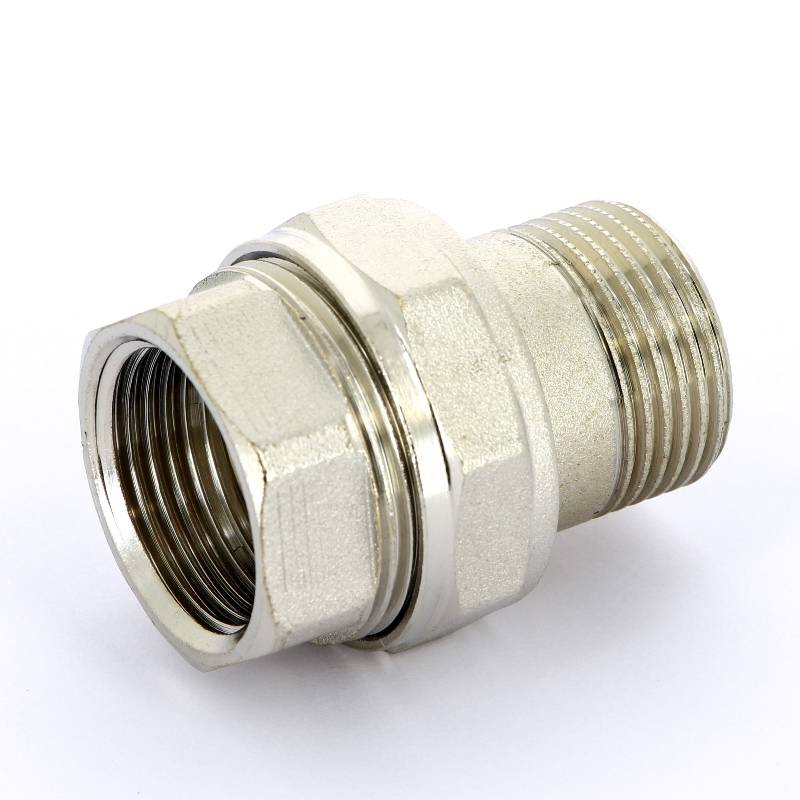 Разъемное соединение НВ Uni-Fitt прямое никелированное с плоской прокладкой 1 656N4000