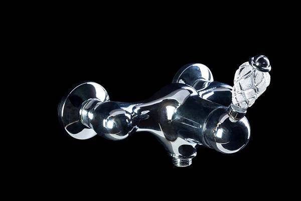 Смеситель для душа Boheme Crystal однорычажный хром 264-CRST