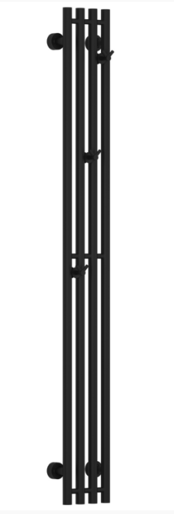 Полотенцесушитель водяной Сунержа Кантата PRO 200x1500 мм черный матовый 3104461515