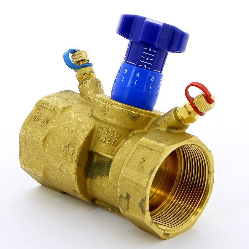 Клапан балансировочный ручной Cimberio CIM 787OT 2 ВВ с 2 ниппелями CIM 787OT 2