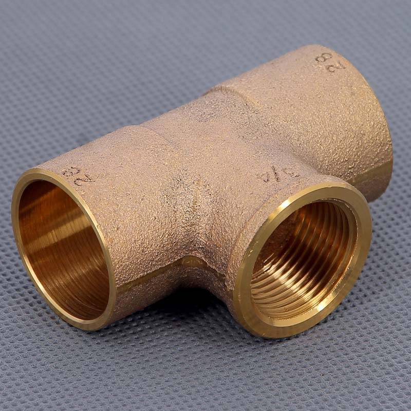 Тройник бронзовый под пайку Viega 28х3/4 ВР 112035