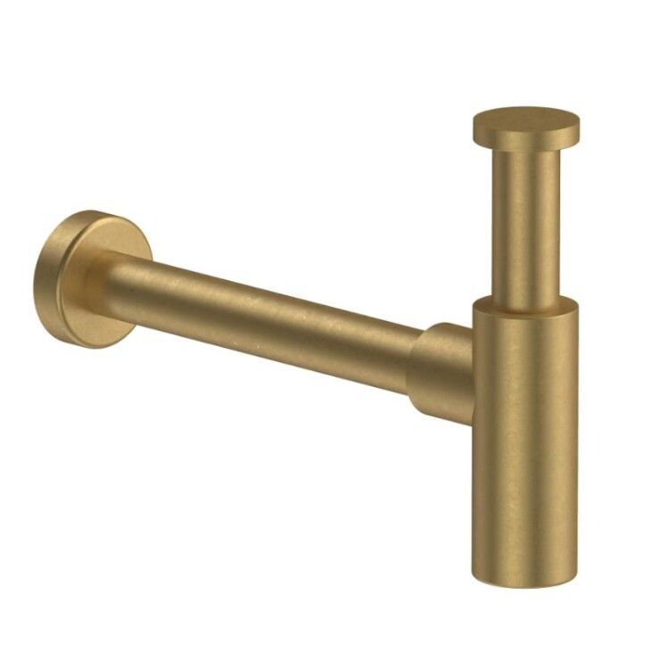Сифон для раковины и биде Fantini бутылочный 1 1/4 Pure Brass PVD 91Q79234