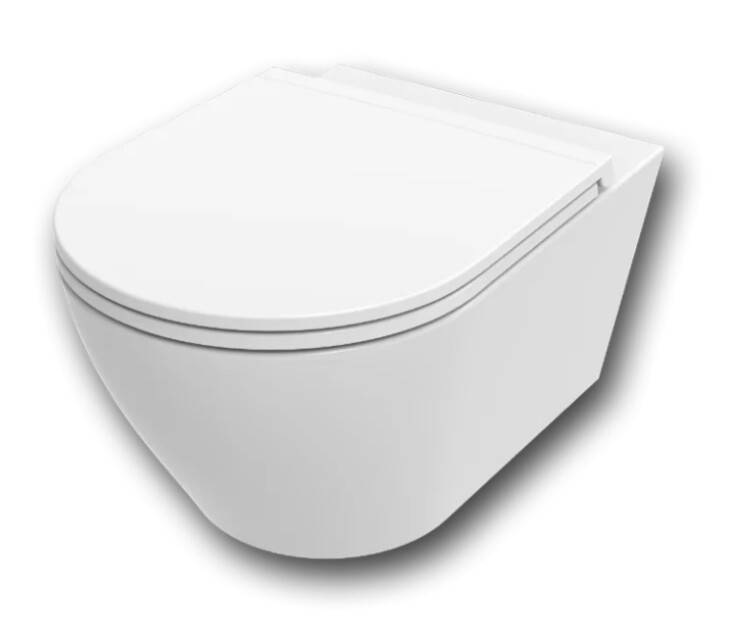 Унитаз подвесной Smartflow Urban 410x580x345 мм с сиденьем белый SMF812WH