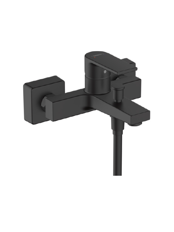 Смеситель для ванны и душа Hansgrohe Vernis Shape однорычажный черный матовый 71450670