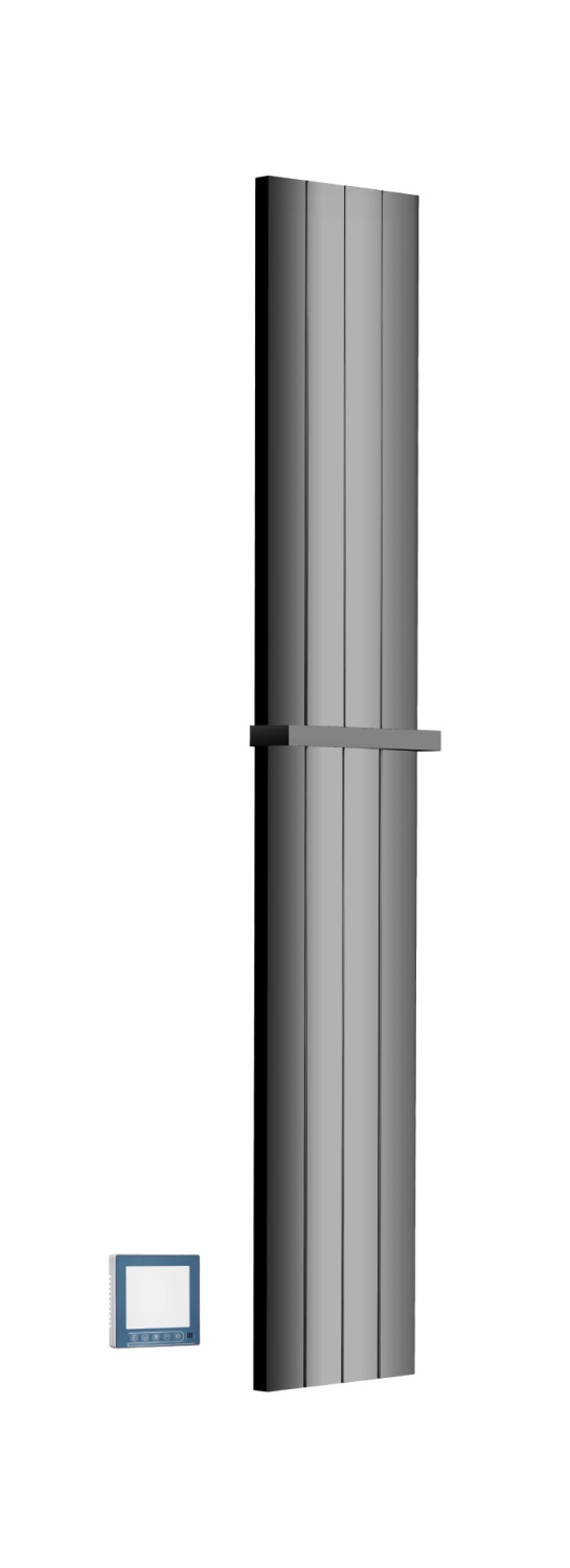 Полотенцесушитель электрический Boheme Flat 25x150 см глянцевая оружейная сталь 725-SGM