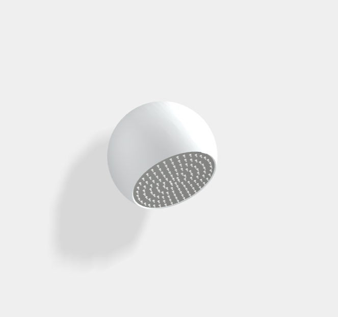 Верхний душ FIMA Carlo Frattini Showerhead Ø240 мм белый матовый/хром F2340CBS
