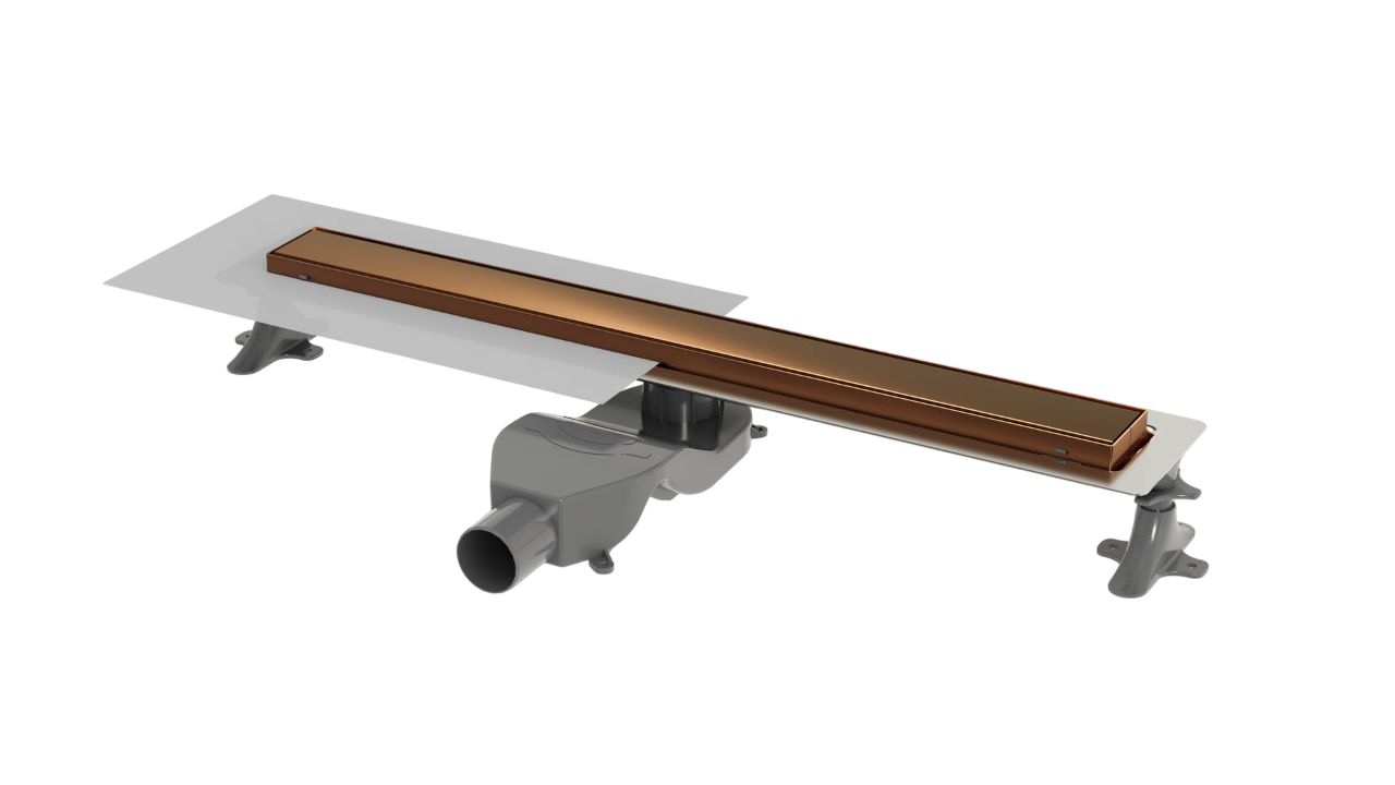 Трап линейный Boheme Premium Linear 60 см матовая бронза 982-60-BRB