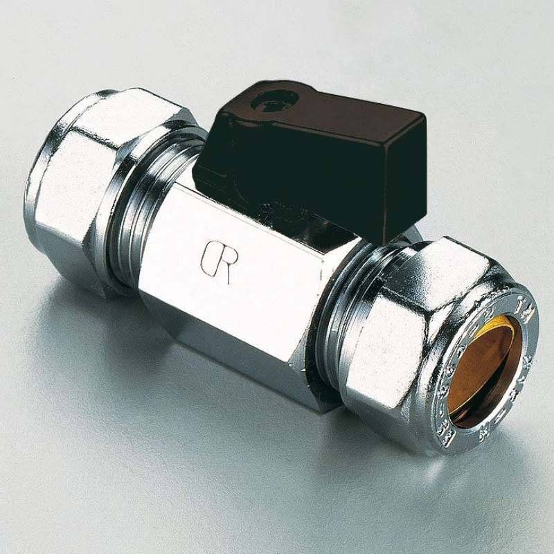 Кран шаровый мини Tiemme 15x15 мм обжим-обжим 2900007