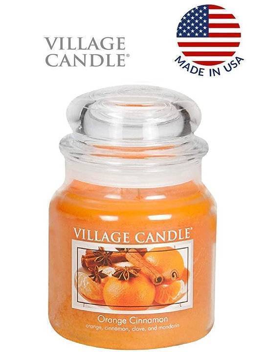 Свеча ароматическая Village Candle Апельсин с корицей 389 г 10050