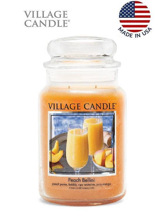 Ароматическая свеча Village Candle Peach Smoothie Персиковый коктейль 602 г 10121