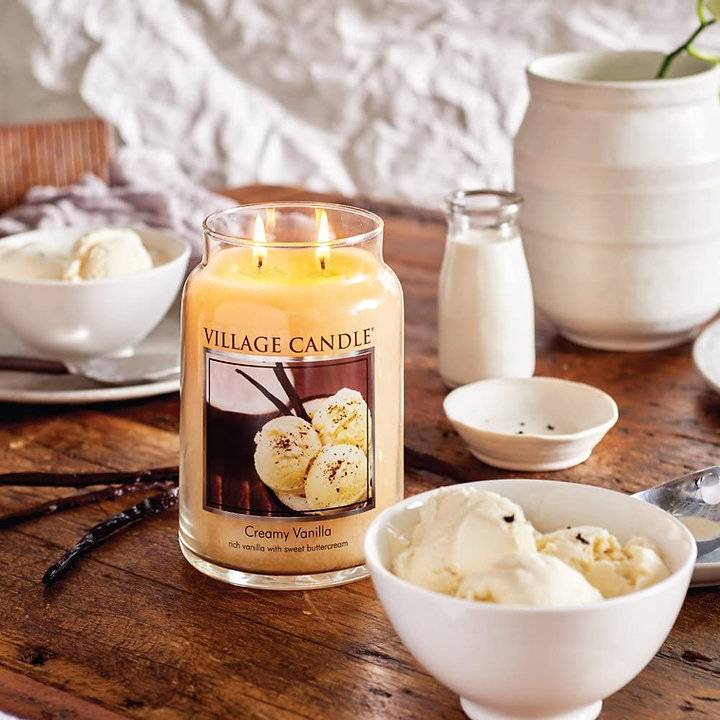 Ароматическая свеча Village Candle Сливочный крем и ваниль 602 г 10080