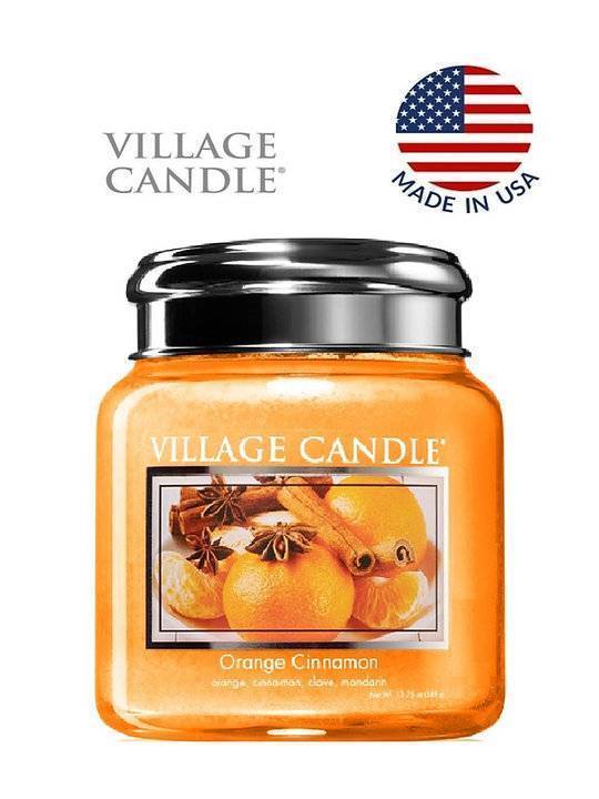 Свеча ароматическая Village Candle Апельсин с корицей 92 г 10051