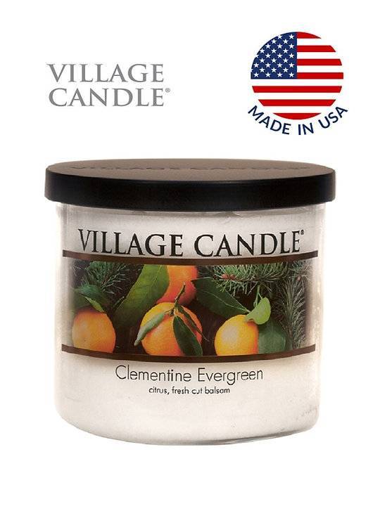 Ароматическая свеча Village Candle Evergreen Clementine Вечнозеленый клементин 396 г 10072