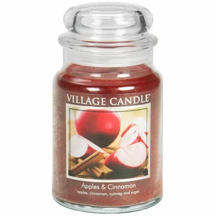 Свеча ароматическая Village Candle Яблоко и Корица 602 г 10054
