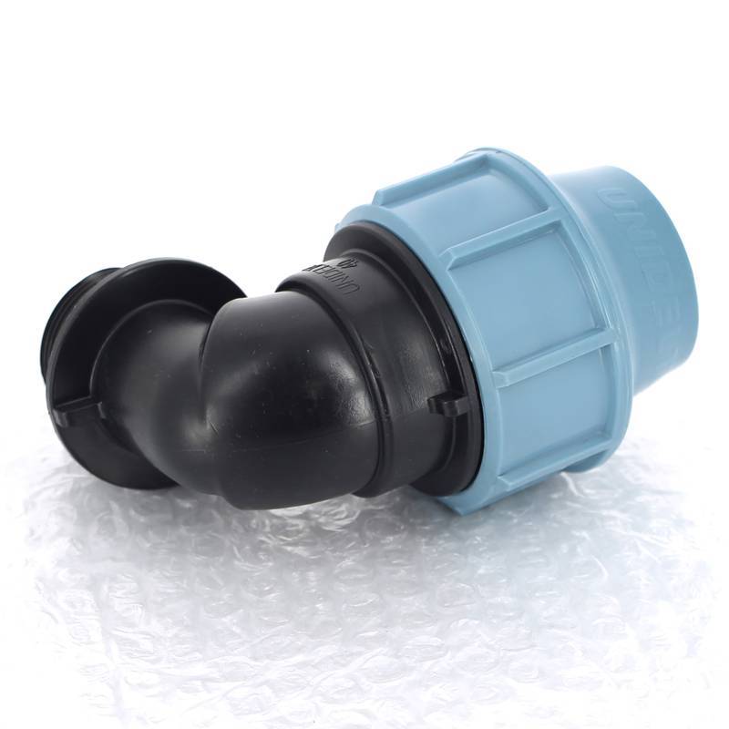 Угол обжимной для труб ПНД Unidelta Deltone 40х1 1/4 наружная резьба 1008040005