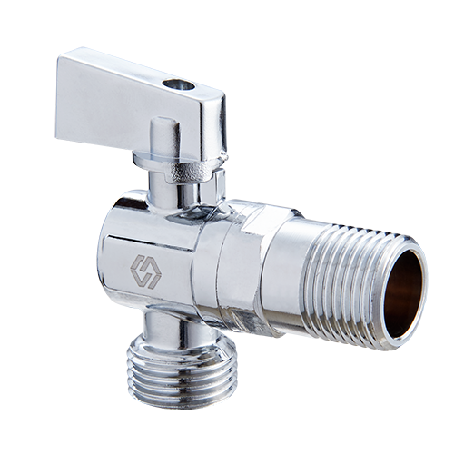 Кран сантехнический MVI 1/2 x 1/2 нар.-нар. угловой BV.463.04