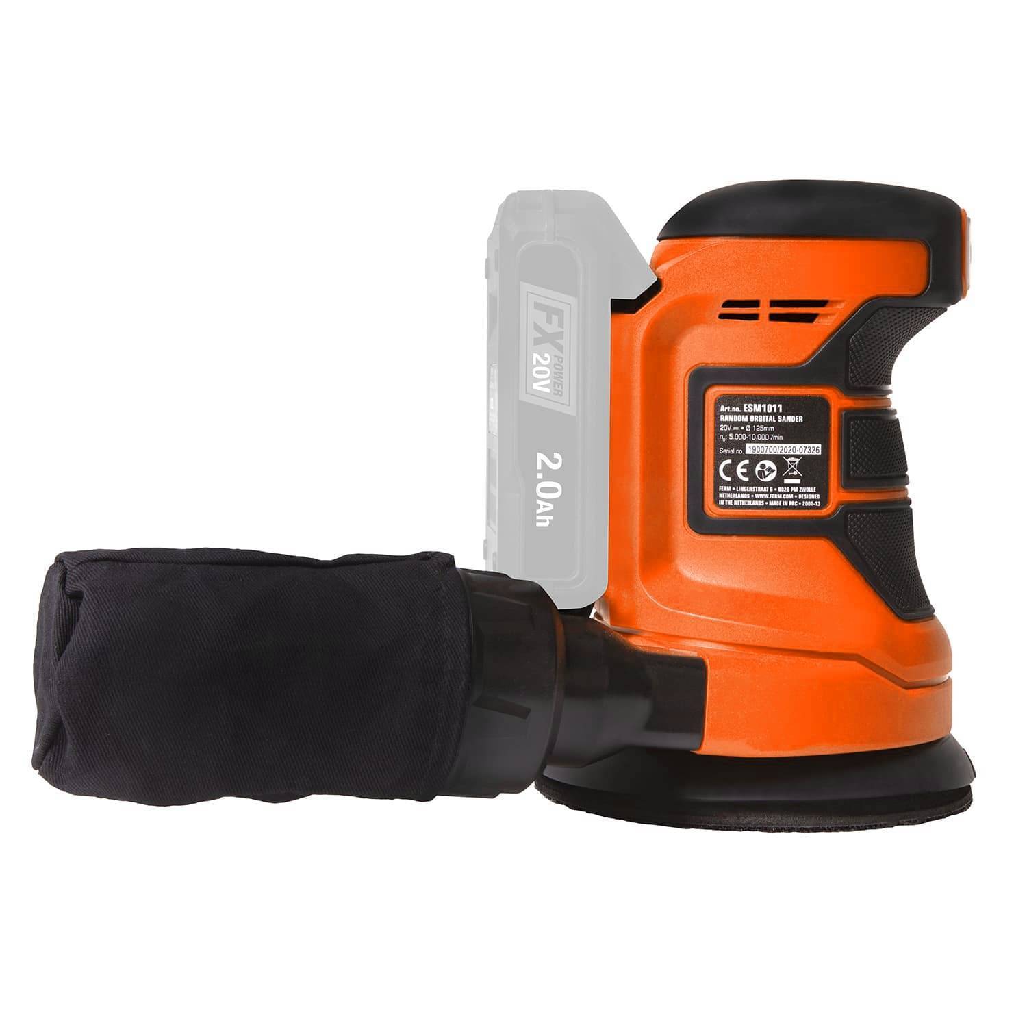 Эксцентриковая шлифовальная машина FERM ESM 300 Вт 125 мм ESM