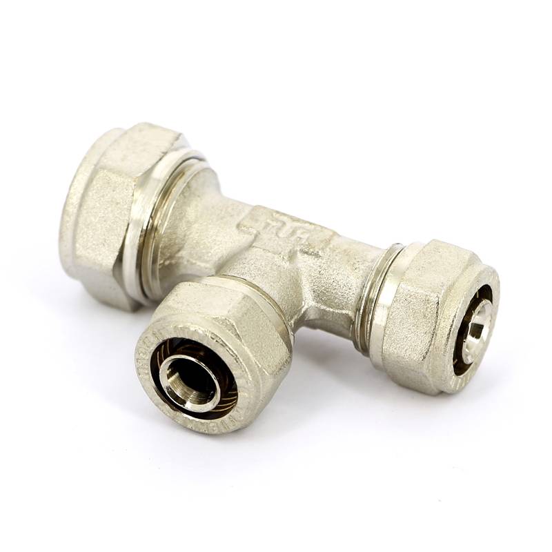 Тройник обжимной никелированный Tiemme 20х16х16 1600044