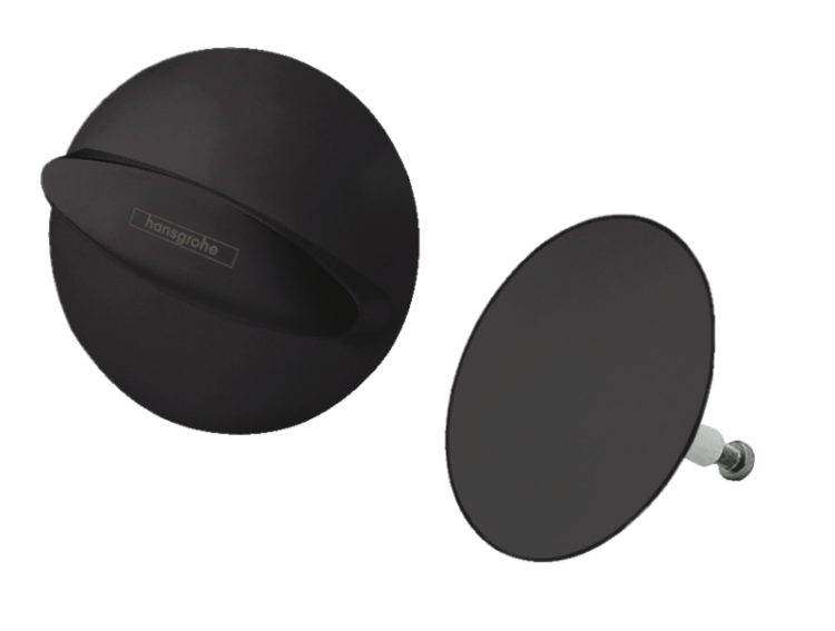 Крышка слива-перелива Hansgrohe Flexaplus черный матовый 58185670