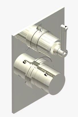 Смеситель для душа THG Hamptons with lever handles встраиваемый на 3 потребителя, цвет никель PVD G4SH555600BE