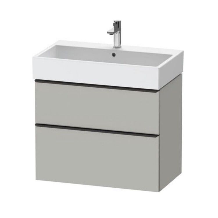 Тумба под раковину Duravit D-Neo 784х442х625 мм бетонно-серый матовый DE43730BD070000