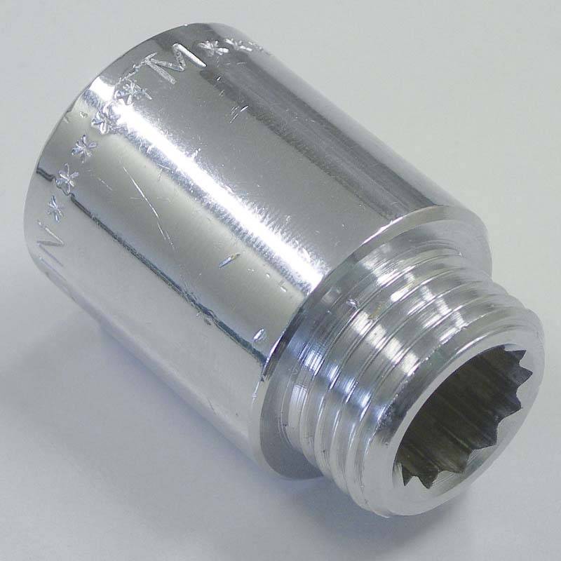 Удлинитель хромированный Tiemme 1 x 25 мм НВ 1500491