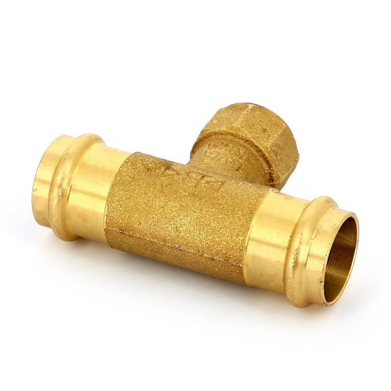 Тройник пресс-В IBP B-Press 28x3/4x28 мм бронза P4130G02806028