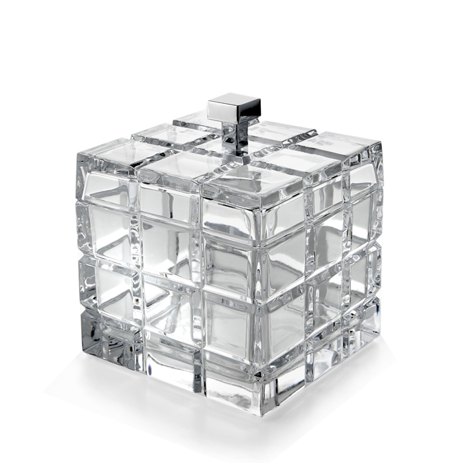 Контейнер настольный 3SC Palace 115х110х135 мм матовый никель PA48ACRNX