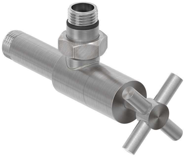 Вентиль Сунержа Крест угловой G 1/2 x G 1/2 сатин 071-1408-1212