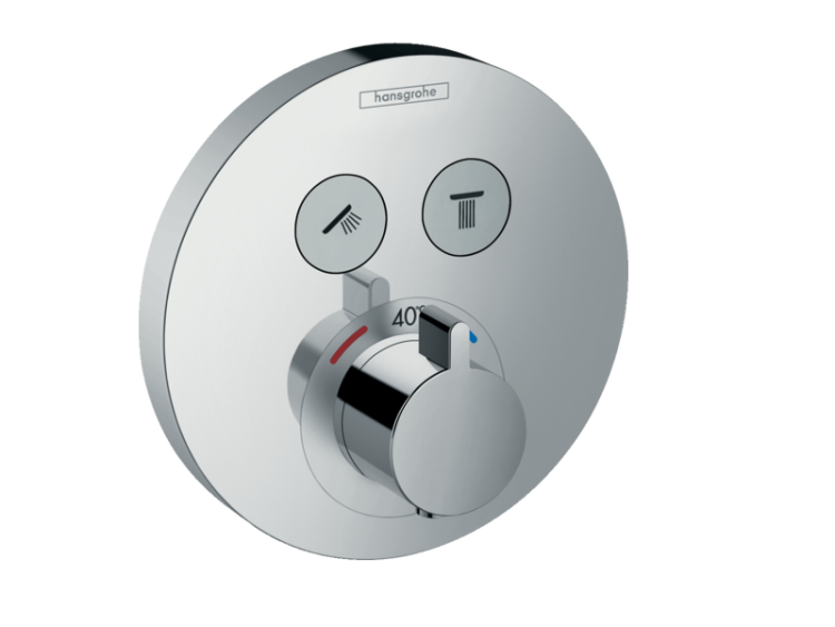 Термостат для душа Hansgrohe ShowerSelect на 2 потребителя хром 15743000