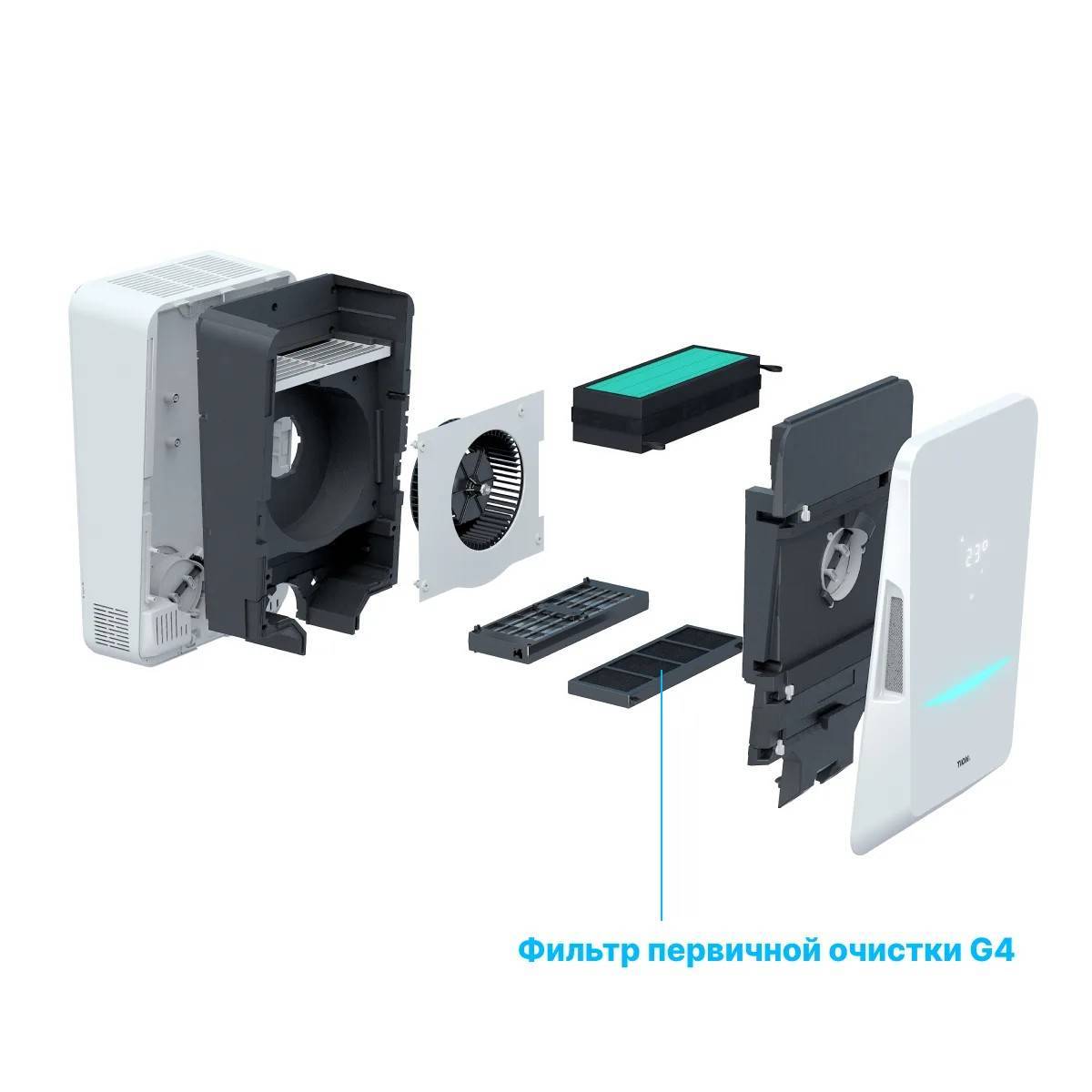 Комплект предфильтров Tion G4 (приток + рециркуляция) для бризера Bio X 4630018531146