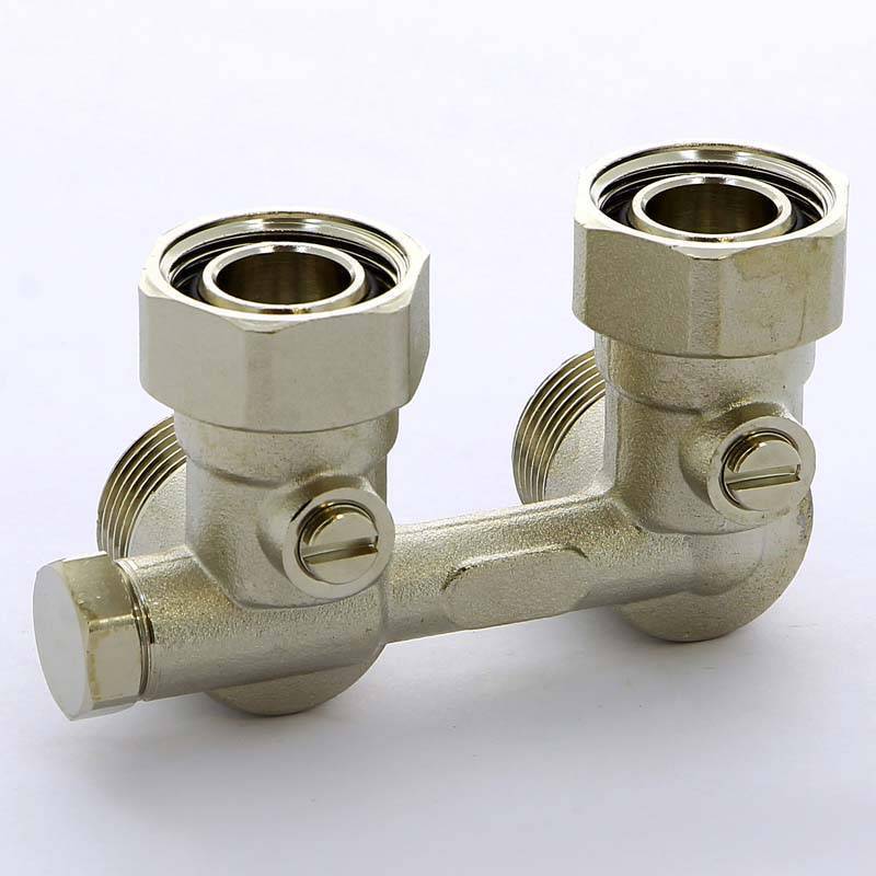 Узел радиаторный угловой с байпасом TIEMME 3/4х3/4х18 3390011