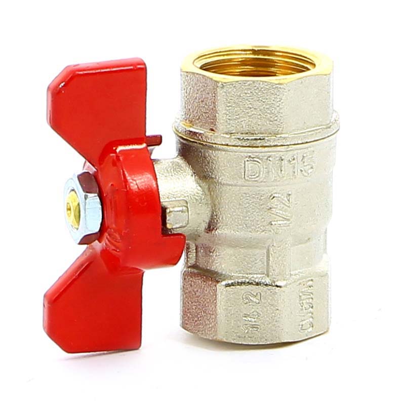 Кран шаровой Tiemme MISTRAL 1/2 ВВ ручка-бабочка 2360002