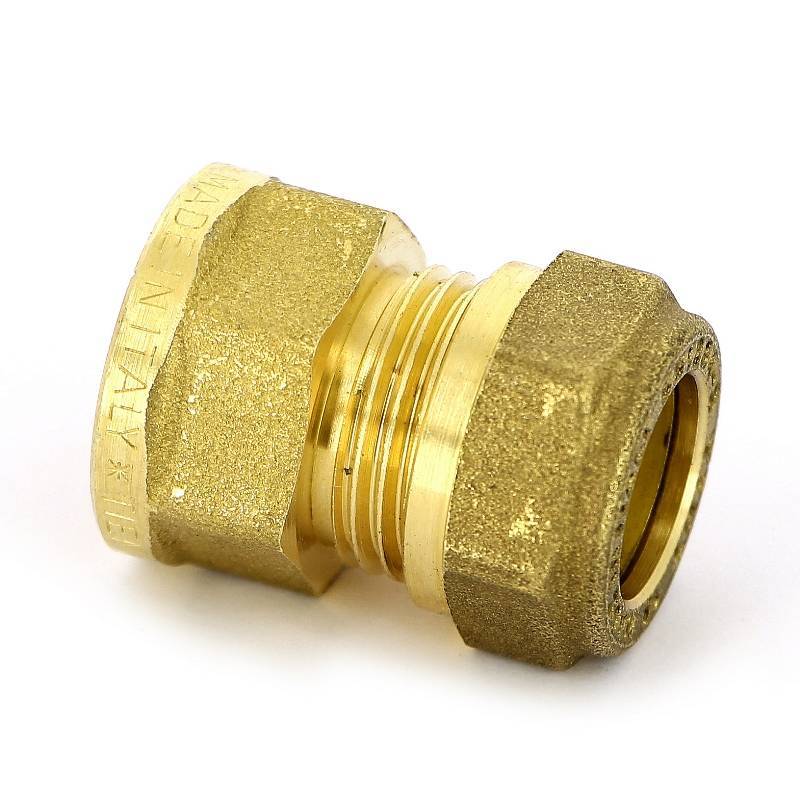 Муфта обжимная Tiemme 1100 15 мм х 1/2 ВР латунная 1100007