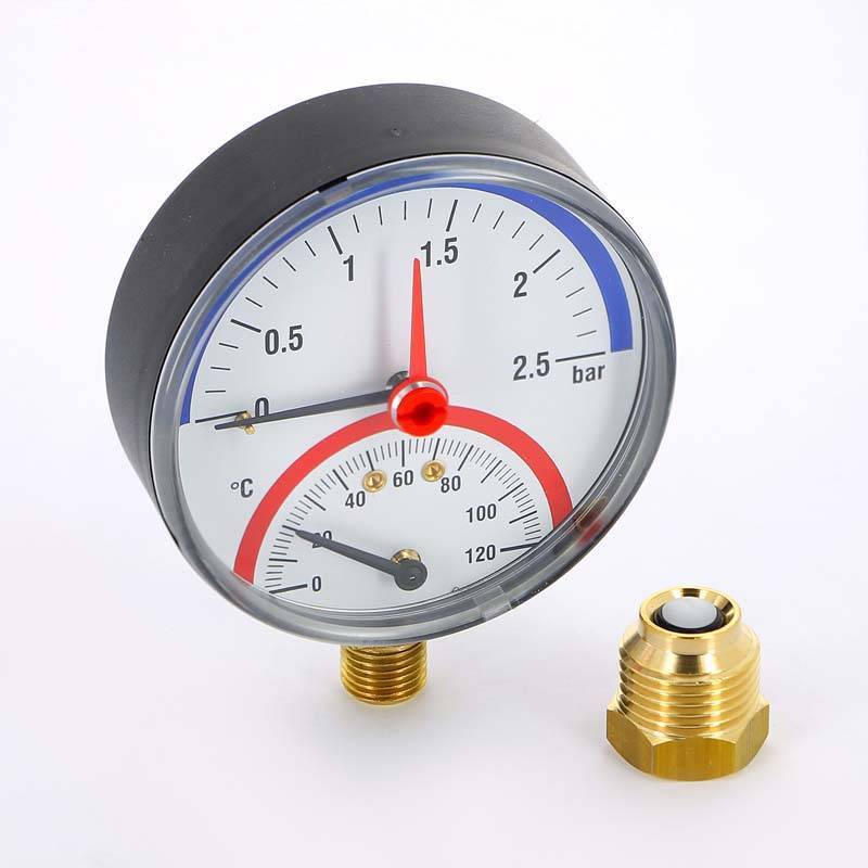 Термоманометр радиальный Watts F+R 828 2.5 бар 120 °C 1/2 10009472
