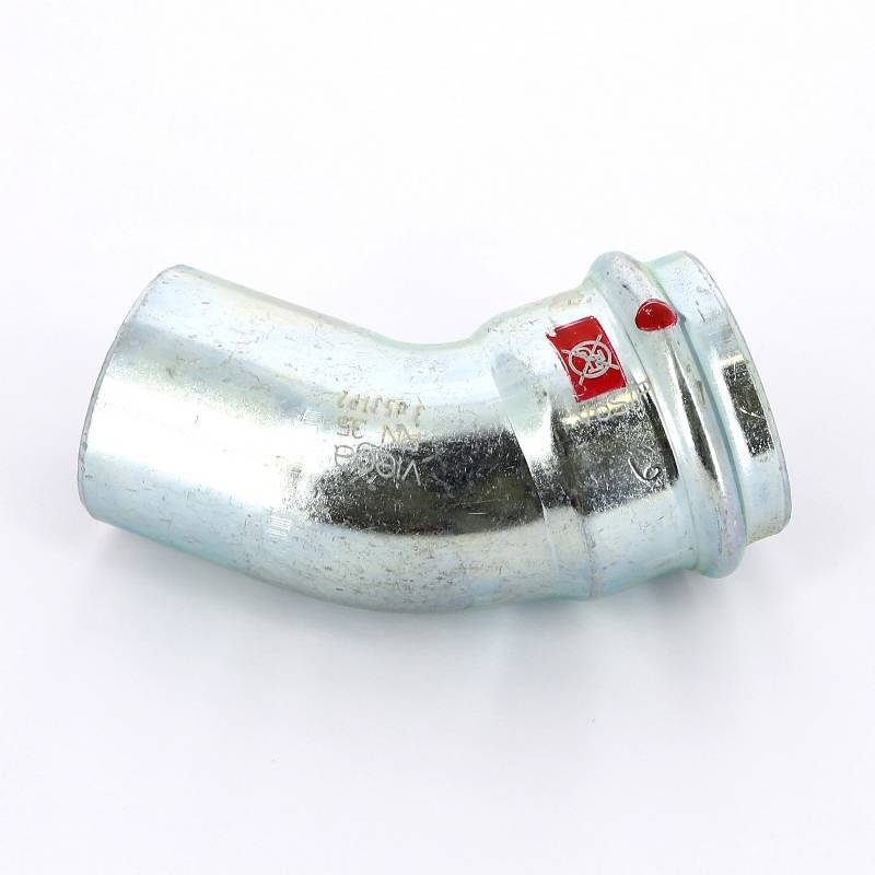 Угол-вставка пресс 45° Viega Prestabo 35 мм 558376