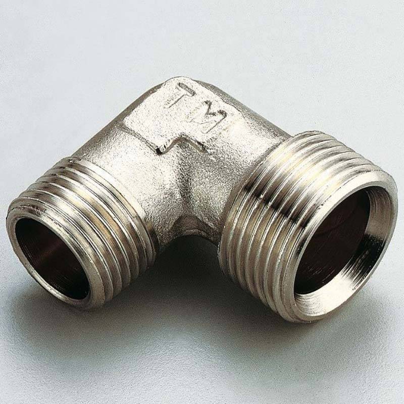 Угольник 90° НН Tiemme 3/4 x 1/2 конус никелированный 1640033