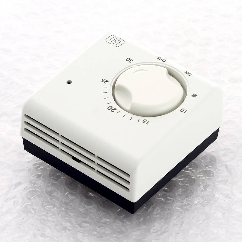 Термостат комнатный механический Uni-Fitt TA5 НО/НЗ со светодиодом и выключателем 332I2000