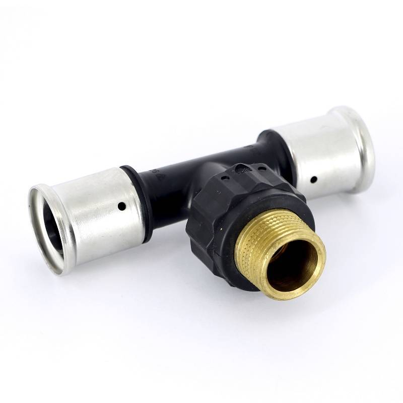 Тройник пресс с наружной резьбой HENCO PVDF 26х3/4х26 14PK-260526