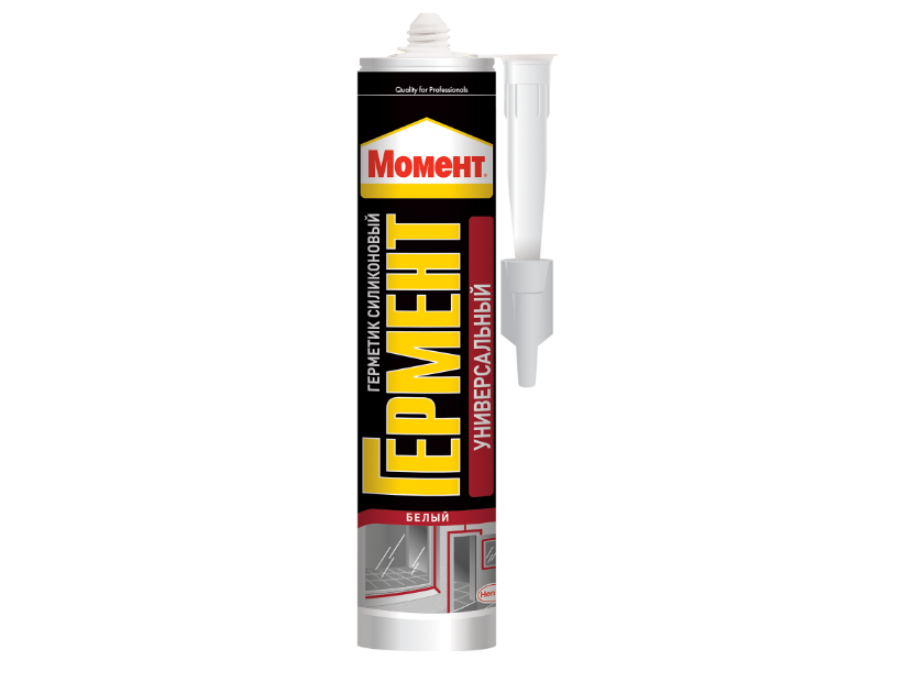 Герметик силиконовый универсальный Момент Гермент белый 280 мл 1290327