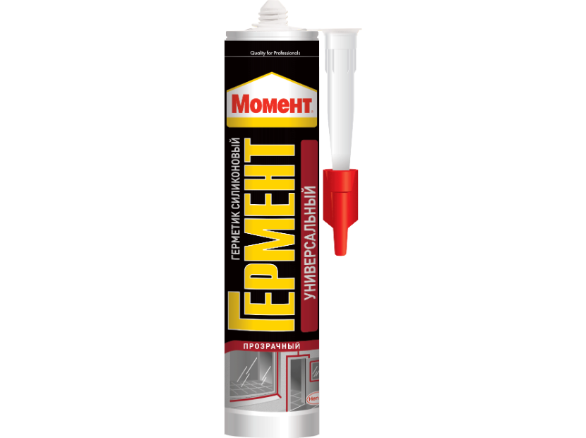 Герметик силиконовый универсальный Момент Гермент прозрачный 280 мл 1147149