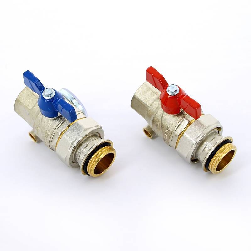 Комплект шаровых кранов Emmeti Progress 1 НВ с термометром 2 шт 01306260