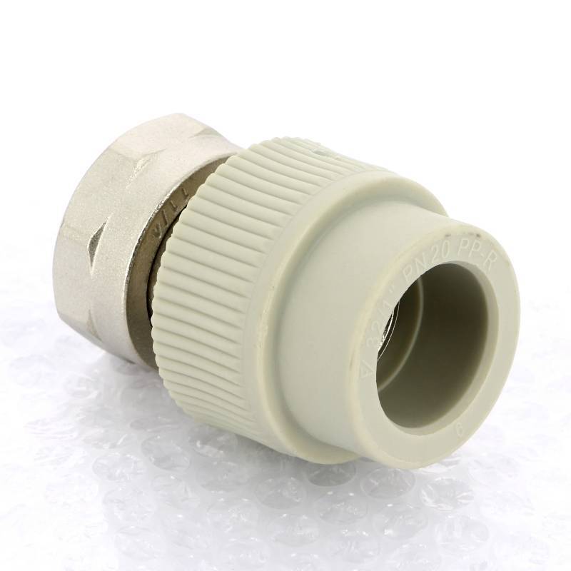 Муфта полипропиленовая FV-Plast с накидной гайкой и вварным патрубком 32x1 1/4 223032
