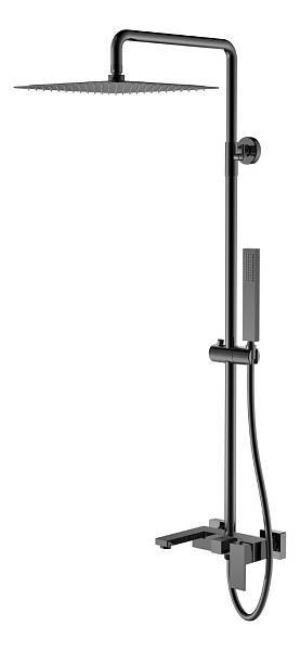 Душевая стойка Boheme Qubic глянцевый графит 478-SGM
